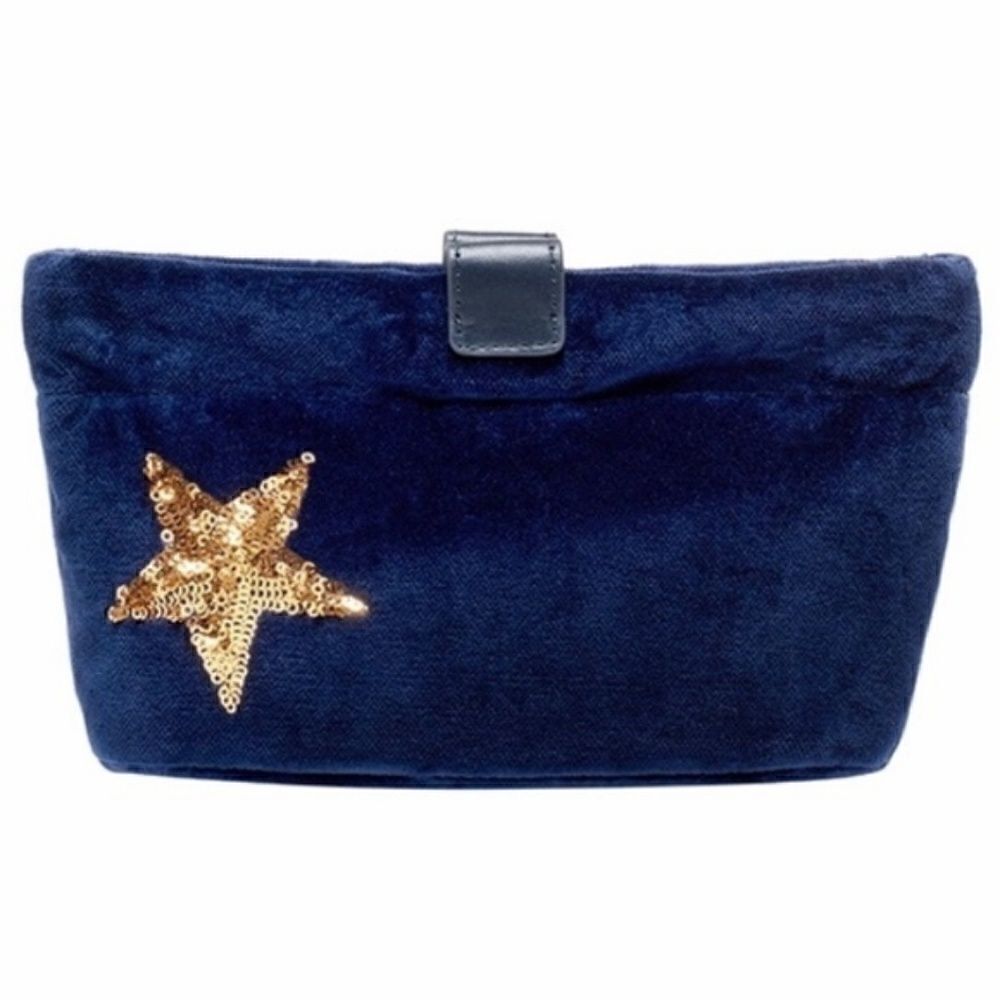 India Hicks Mini Merry Bag/Clutch - Navy - New